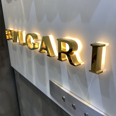 La lettre et les nombres éclairés à contre-jour ont illuminé des signes pour le CE RoHS d'affaires