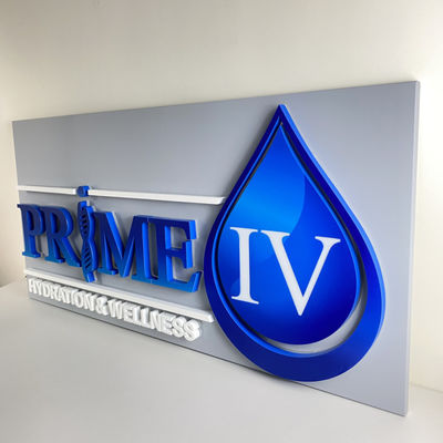 les lettres rétro-éclairées SMD 5050 d'acier inoxydable de 20mm ont mené les panneaux lumineux de signe