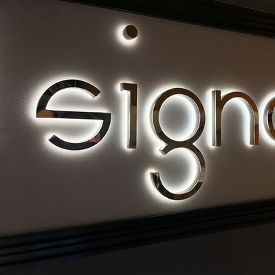 UL d'acier inoxydable Logo Signs Channel Letters Backlit de 20-120mm