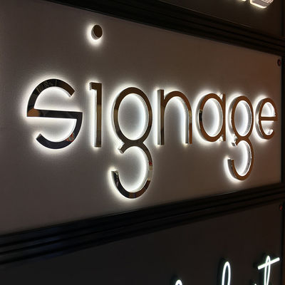 UL d'acier inoxydable Logo Signs Channel Letters Backlit de 20-120mm