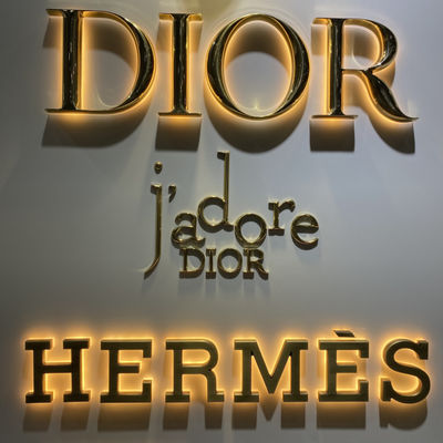 Finition acrylique de miroir de panneau de signe de lueur de signe rétro-éclairé de lettre d'ODM d'OEM