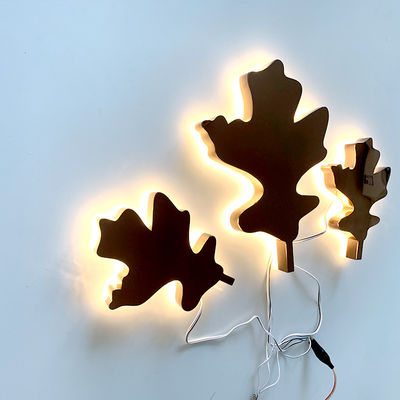 Signe rétro-éclairé en métal rouille en acier de lettres de Rose Gold Mirror Backlit Stainless d'anti