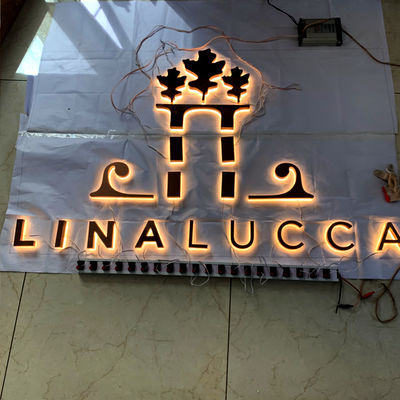 L'OEM a illuminé la lettre de la Manche allumée signe le polonais rétro-éclairé de miroir