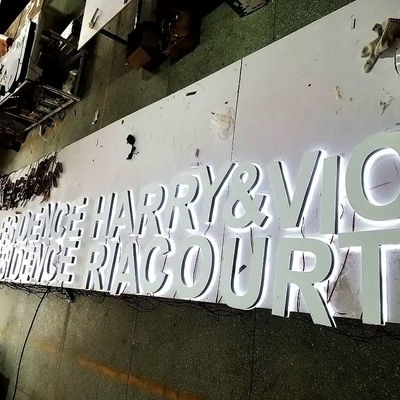 Panneau de signe de lueur mené par acrylique rétro-éclairé de profondeur du signe 2-20cm de lettre de restaurant