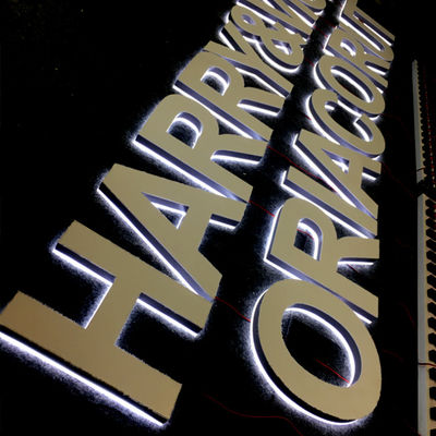 Panneau de signe de lueur mené par acrylique rétro-éclairé de profondeur du signe 2-20cm de lettre de restaurant