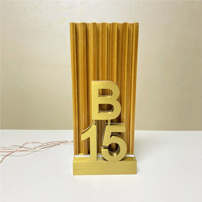 Les signes de nombre de chambre d'hôtel d'ODM d'OEM ont mené la plaque minéralogique de porte de Chambre 12V