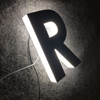 La publicité avant lumineuse acrylique de magasin de signe d'alphabet en plastique d'ODM d'OEM