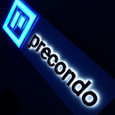 Signes rétro-éclairés acryliques translucides de lettres de devanture 40cm pour des sociétés