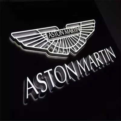 logo fait sur commande de voiture de lettres acryliques de 3d 12v LED