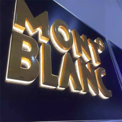 logo fait sur commande de voiture de lettres acryliques de 3d 12v LED