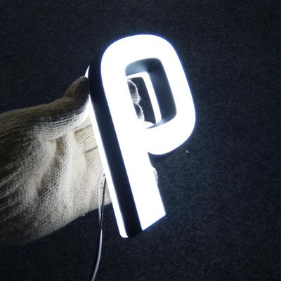 Doubles visages allumant le Signage de inscription acrylique AC110V-240V d'acier inoxydable de lettres de LED