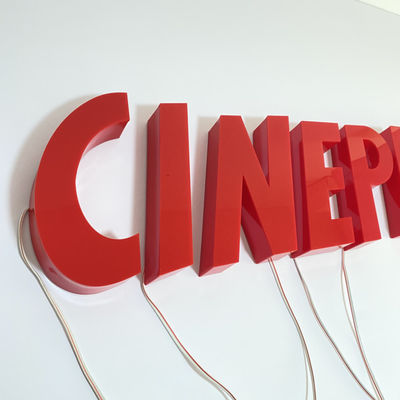 C.C acrylique des signes 12V de lettres de LED lumineux par magasin extérieur