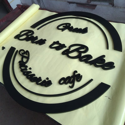 Le signe acrylique de la lettre 3D a non illuminé des lettres de Logo Wall Mount Logo Sign d'affaires