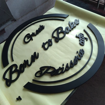 Le signe acrylique de la lettre 3D a non illuminé des lettres de Logo Wall Mount Logo Sign d'affaires