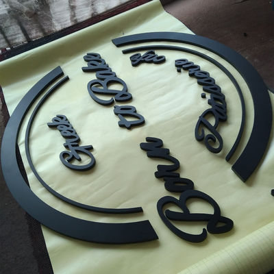 Le signe acrylique de la lettre 3D a non illuminé des lettres de Logo Wall Mount Logo Sign d'affaires