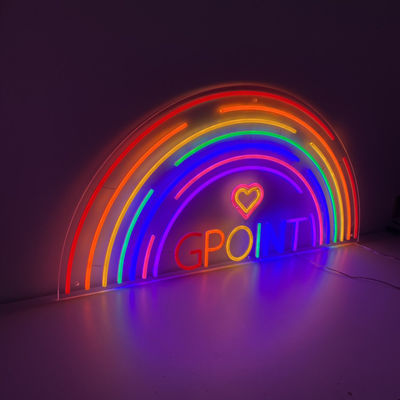 signes au néon de barre de l'enseigne au néon P33 de l'arc-en-ciel LED des lettres 3D de 10cm à de 100cm grands