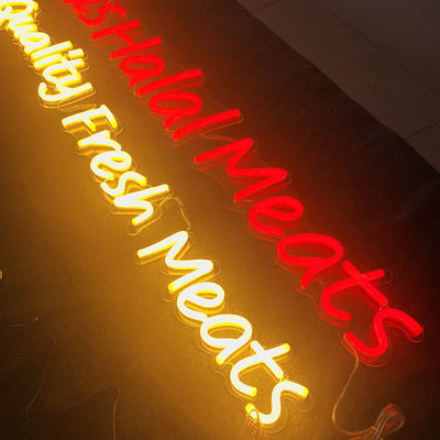 Couleurs de l'enseigne au néon menées par restaurant fait sur commande 22 pour le CE à la maison ROHS