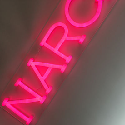 Lettres arrières acryliques claires d'enseigne au néon d'UL pour le mur 62cm longtemps