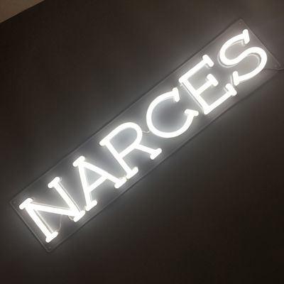 Lettres arrières acryliques claires d'enseigne au néon d'UL pour le mur 62cm longtemps