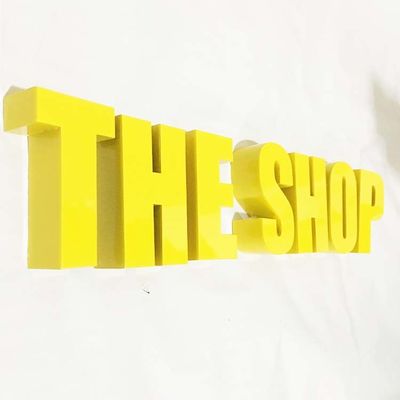 L'or balayent la profondeur du signe 10cm de lettre en métal d'acier inoxydable pour des bureaux du gouvernement