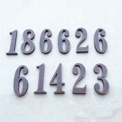 Lettres en acier en métal de cru de Chambre et UL acide de signes de nombres anti