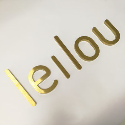 Le signe de lettre en métal de magasin de cosmétiques d'ODM d'OEM a fabriqué extérieur