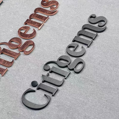 CE en aluminium ROHS de lettre de la Manche d'acier de Cutted Logo Metal Letter Sign Stainless
