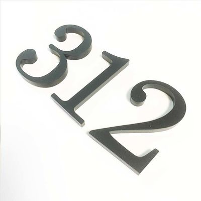Matte Acrylic House Number Plaques noir signe l'ODM d'OEM recyclable