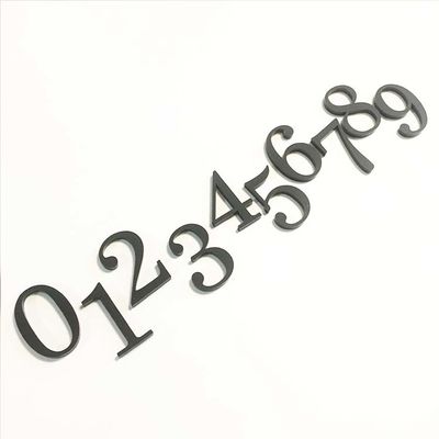 Matte Acrylic House Number Plaques noir signe l'ODM d'OEM recyclable