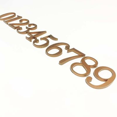 CE acrylique solide coupé plat ROHS de signes de nombre de porte de signe acrylique de lettre