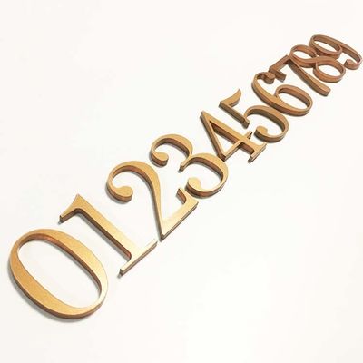 CE acrylique solide coupé plat ROHS de signes de nombre de porte de signe acrylique de lettre