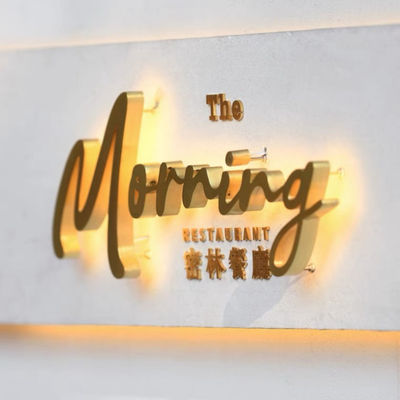 Coupe de laser de Logo And Lettering Storefront Sign 12VDC en métal