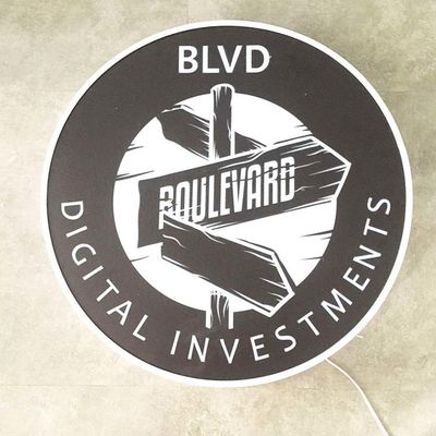 Plomb des douanes allument la publicité extérieure d'épaisseur du logo 50-200mm