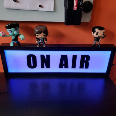 Logo 3D acrylique lumineux par couleurs mené de Front Open Light Box Signage PMS