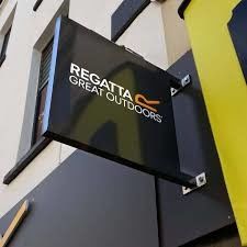 Enseigne extérieure de Lightbox d'affaires de rue de signe de caisson lumineux de rond de HIGHSPAN