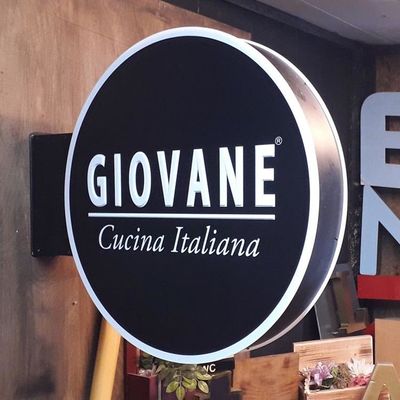 Le double extérieur de peinture de noir de panneau de signe de restaurant d'affaires de 12V LED a dégrossi