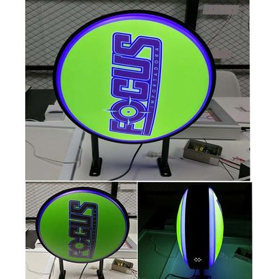 Le double acrylique de Signage de caisson lumineux de café de restaurant a dégrossi