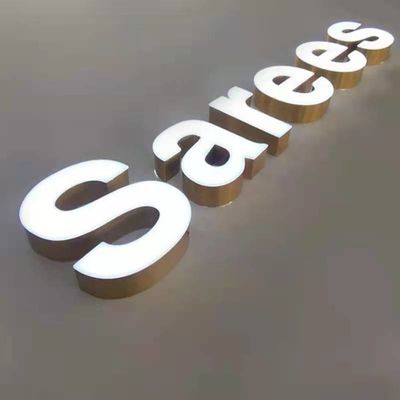 3D protégeant du vent Front Lit Sign Board acrylique 50000 heures de vie