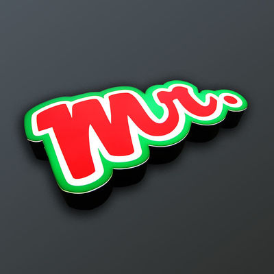 Shopfront Restaurant Sign Board Company lumineuse Logo Waterproof IP67