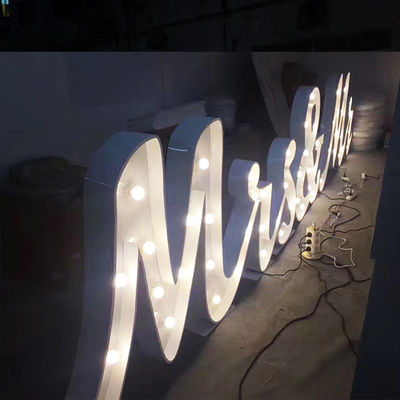 Épouser le métal de signe de lettre de chapiteau de décor a peint le CE ROHS