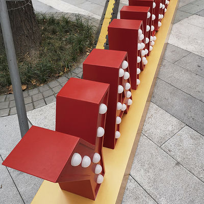 Lumières géantes lumineuses extérieures de lettres de chapiteau plaquant