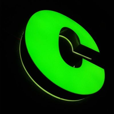 000 Heures Durée de vie LED Lettre de canal Lumineux Durable Résistant aux intempéries Affichage publicitaire commercial