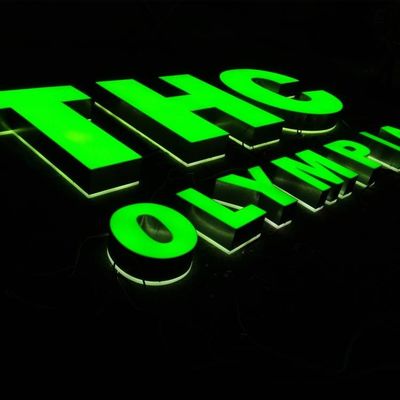 000 Heures Durée de vie LED Lettre de canal Lumineux Durable Résistant aux intempéries Affichage publicitaire commercial