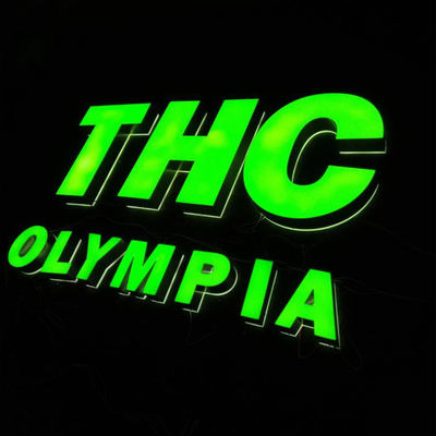 000 Heures Durée de vie LED Lettre de canal Lumineux Durable Résistant aux intempéries Affichage publicitaire commercial