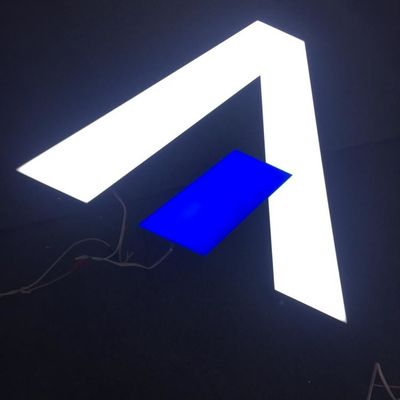 3d fait sur commande a mené la galvanoplastie de Logo Storefront Sign Stainless Steel