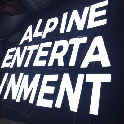 3d fait sur commande a mené la galvanoplastie de Logo Storefront Sign Stainless Steel