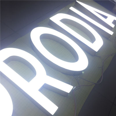 Le laser fait sur commande extérieur a coupé le conseil HIGHSPAN de Logo Signs Light Up Sign en métal