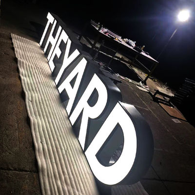 Le signe durable attrayant de la lettre 3d a mené le panneau acrylique de restaurant de la Manche 3mm