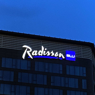 Le signe durable attrayant de la lettre 3d a mené le panneau acrylique de restaurant de la Manche 3mm