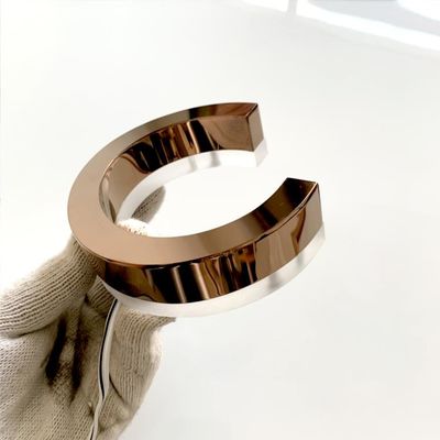 Lumière extérieure vers le haut de l'acier inoxydable de inscription acrylique 3cm du Signage 304# de signe de la lettre 3d